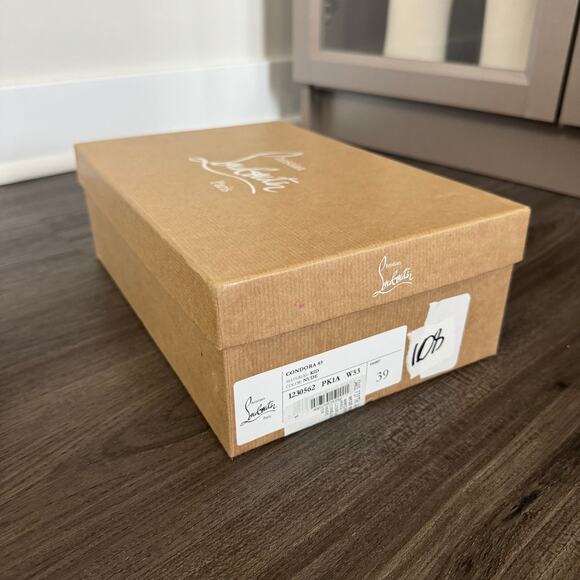 Christian Louboutin Condora 85 mm Nude Leather Pumps 39 Tan Heels with Box - Picture 8 of 8
